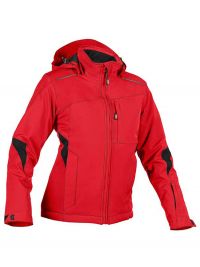 Rote Arbeits Winterjacke Damen